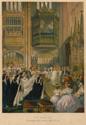 Le mariage à la chapelle St. George, Windsor, le 10 mars 1863